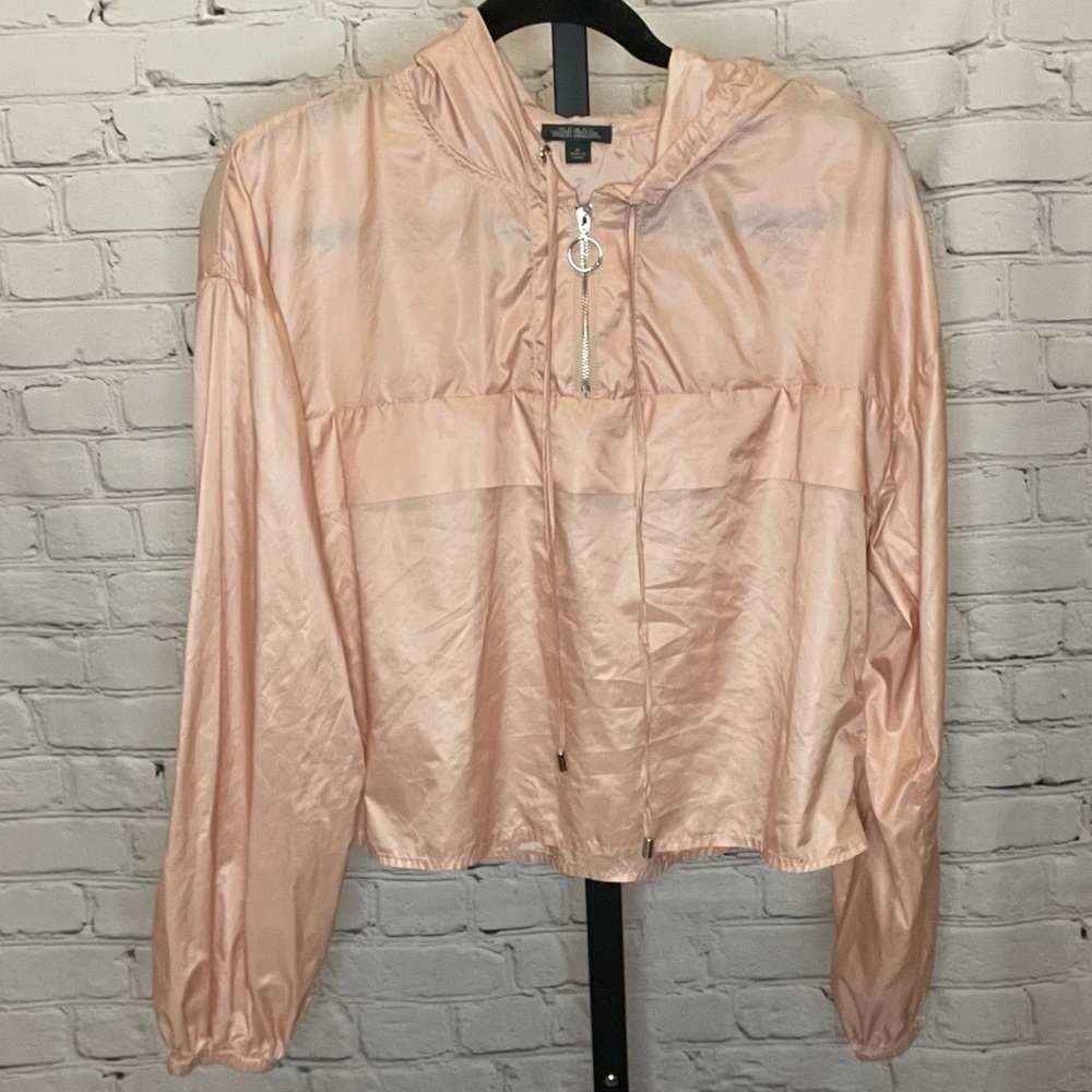 Wild Fable Light Pink Rain Coat/Windbreaker